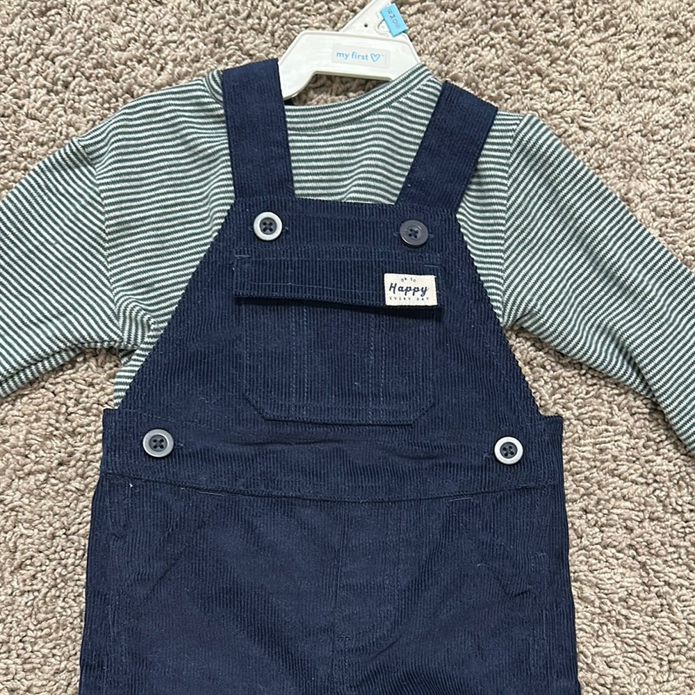 Kids Navy Overalls